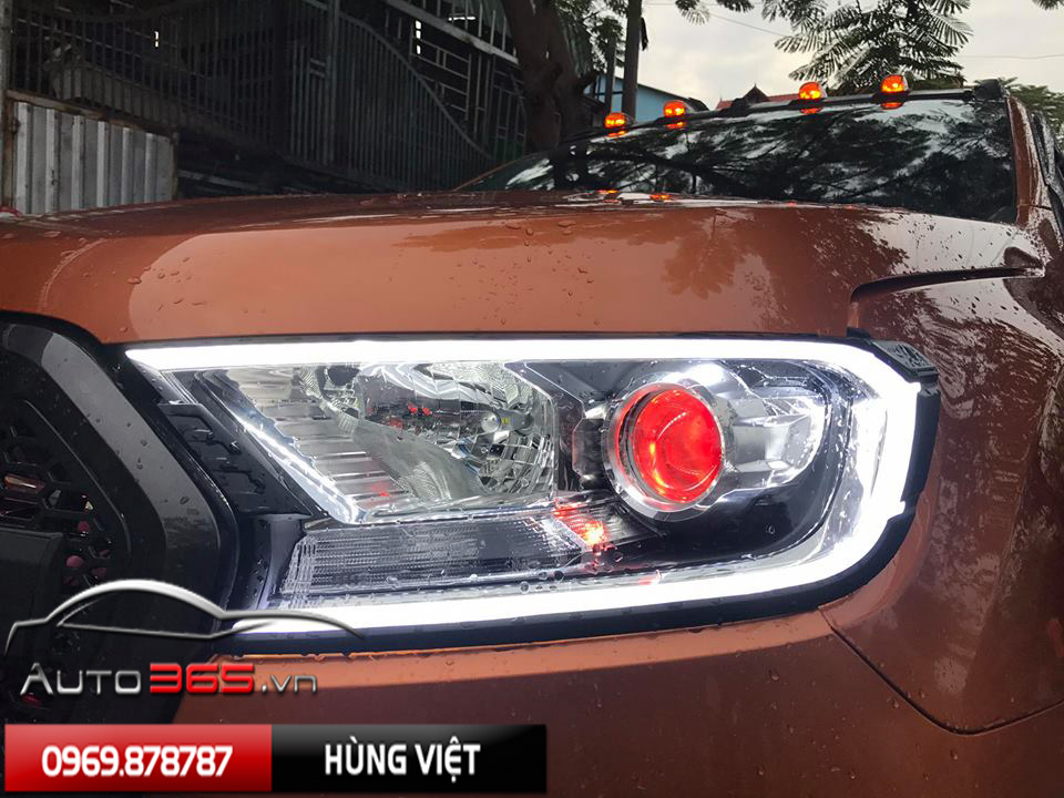 Độ đèn ford ranger Phá tan rào cản bóng đêm